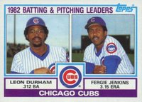 1983 Topps #51 Cubs Batting & Pitching Leaders Baseball Card