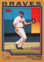 2004 Topps  #80 Andruw Jones Gold Baseball Card