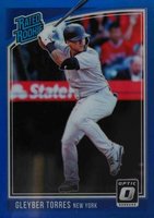 2018 Panini Donruss Optic #65 Gleyber Torres Blue Baseball Card