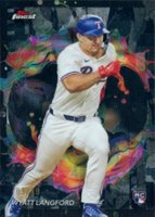 2024 Topps Finest #226 Wyatt Langford Black Refractor Baseball Card