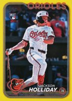2024 Topps Update #US50 Jackson Holliday Yellow Baseball Card