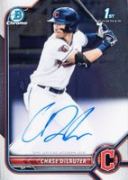 2022 Bowman Draft Chrome Draft Pick Autographs #CDACD Chase Delauter Baseball Card