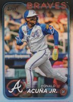 2024 Topps #1 Ronald Acuna Jr. Rainbow Foil Baseball Card