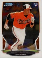 2013 Bowman Chrome Draft Picks & Prospects Rookies #4 Manny Machado Baseball Card