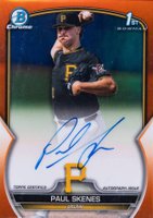 2023 Bowman Draft Chrome Prospect Autograph #CDAPS Paul Skenes Orange Baseball Card