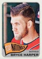 2014 Topps Heritage  #400 Bryce Harper Portrait-Cap Logo Baseball Card