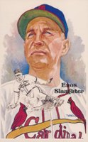 1985 Perez-Steele HOF Postcard  #191 Enos Slaughter Baseball Card