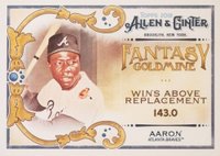 2018 Topps Allen & Ginter Fantasy Goldmine #FG-1 Hank Aaron Baseball Card