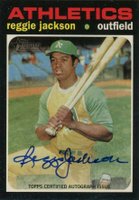 2020 Topps Heritage Real One Autograph #RJ Reggie Jackson Baseball Card