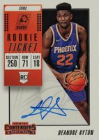 2018 Panini Contenders  #102 DeAndre Ayton Ball Low-Autograph Basketball Card