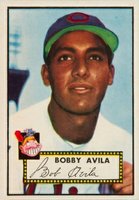 1952 Topps #257 Bobby Avila Baseball Card