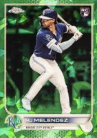 2022 Topps Chrome Update Sapphire Edition #223 MJ Melendez Green Baseball Card