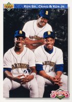 1992 Upper Deck #85 Ken Griffey/Ken Griffey Jr. Baseball Card