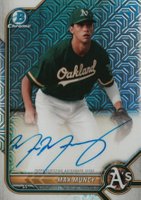 2022 Bowman Mega Box Chrome Autographs #BMAMM Max Muncy Baseball Card
