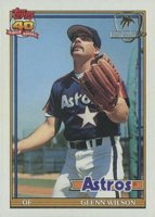 1991 Topps Desert Shield #476 Glenn Wilson Baseball Card