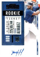 2020 Panini Contenders #105 Yordan Alvarez Autograph Baseball Card