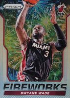 2014 Panini Prizm Fireworks #15 Dwyane Wade Prizm Basketball Card