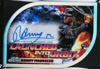 2024 Topps Chrome Cosmic Launched Into Orbit Autographs #RM Ronny Mauricio Baseball Card