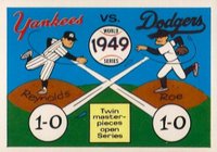 1970 Fleer World Series #46 1949 Yankees vs. Dodgers Baseball Card