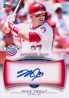 2014 Topps Opening Day Autographs #MT Mike Trout Baseball Card