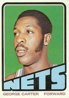 1972 Topps #197 George Carter Basketball Card