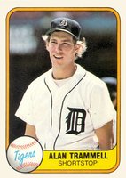 1981 Fleer #461 Alan Trammell Baseball Card