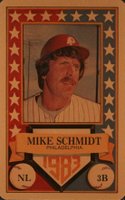 1983 Perma-Graphics All-Star Credit Cards # Mike Schmidt Gold Baseball Card