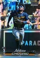 2024 Topps Stadium Club #184 Jackson Chourio Chrome-Refractor Baseball Card