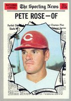 1970 Topps #458 Pete Rose All-Star Baseball Card