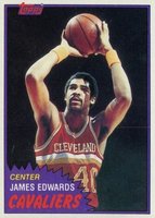 1981 Topps #90 James Edwards Mid-West Basketball Card