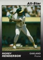1991 Star All-Stars # Rickey Henderson Promo Baseball Card