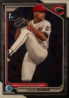 2024 Bowman Draft #BDC55 Chase Burns Chrome Baseball Card