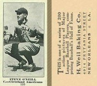 1916 Weil Baking Co. #135 Steve O'Neill Baseball Card