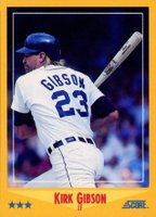 1988 Score #525 Kirk Gibson Baseball Card