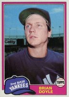 1981 Topps #159 Brian Doyle Baseball Card