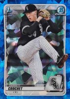 2020 Bowman Draft Chrome Sapphire Edition #BD95 Garrett Crochet Baseball Card