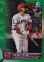 2022 Bowman Chrome #71 Shohei Ohtani Green Refractor Baseball Card