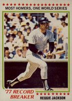 1978 Topps #7 Reggie Jackson Record Breaker Baseball Card