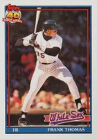 1991 Topps #79 Frank Thomas Baseball Card