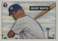 2021 Topps X Mickey Mantle Collection #2 Mickey Mantle Seven Baseball Card