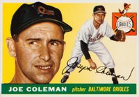 1955 Topps #162 Joe Coleman Baseball Card