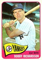 1965 Topps #115 Bobby Richardson Baseball Card