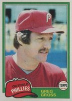 1981 Topps #459 Greg Gross Baseball Card