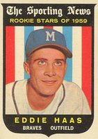 1959 Topps #126 Eddie Haas Baseball Card