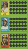 1981 Topps Scratch-Offs # Ellis Valentine/Jerry Mumphrey/Pete Rose Baseball Card