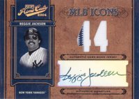 2004 Playoff Prime Cuts II MLB Icons #MLB69 Reggie Jackson Signature Material Number Baseball Card