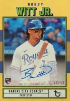 2022 Topps Brooklyn Collection Autograph #BW Bobby Witt Jr. Gold Baseball Card