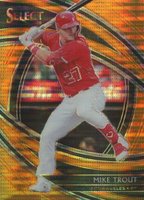 2020 Panini Select #126 Mike Trout Orange Pulsar Baseball Card