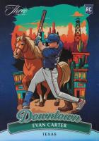 2024 Panini Three and Two Downtown #13 Evan Carter Baseball Card