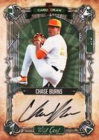 2023 Wild Card 5 Card Draw Autographs #5CDC7 Chase Burns Contemporary-Crystal Foil-Green Baseball Card